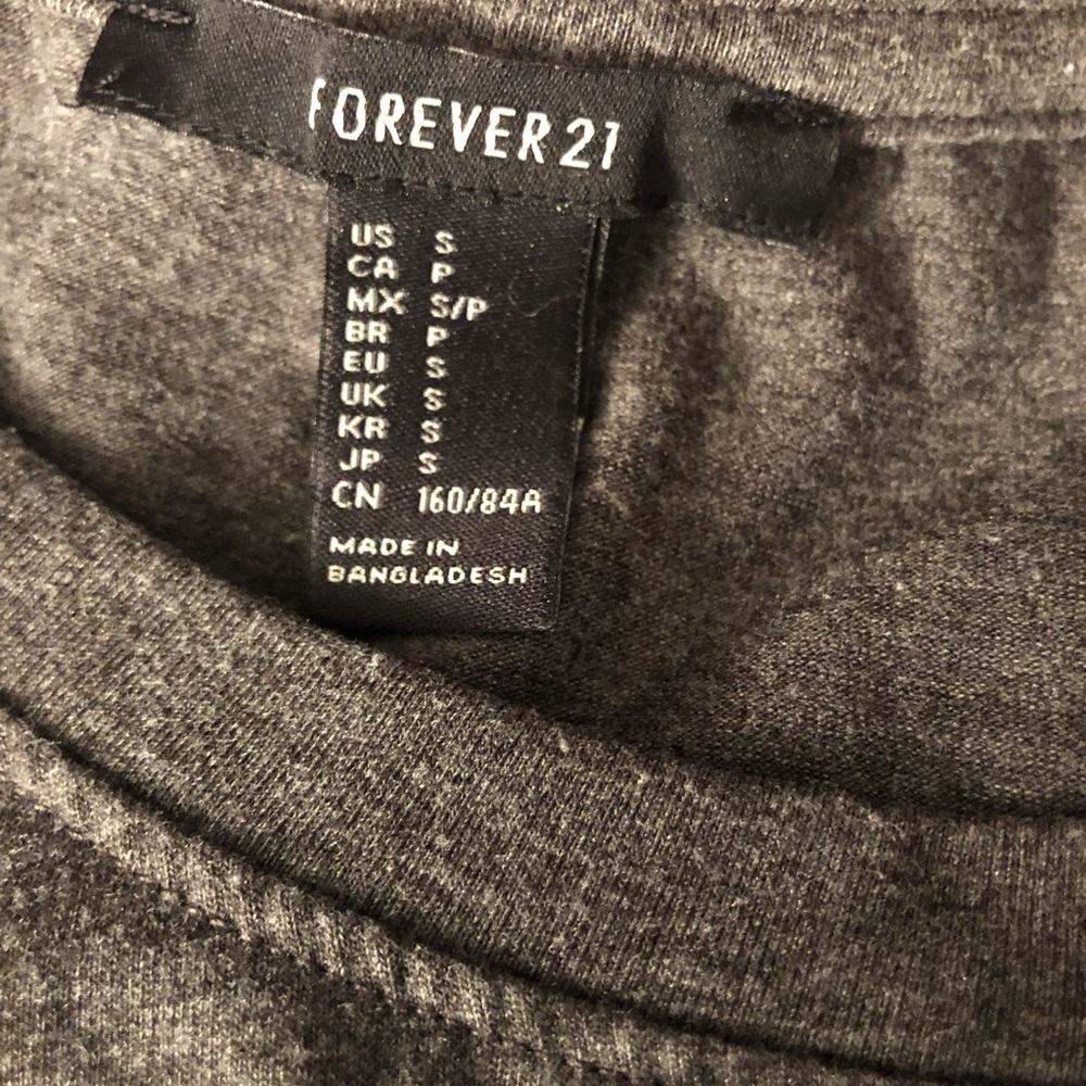 Grey long sleeve skater dress - Picture 3 of 3